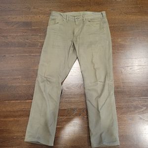 Bonobos straight leg size 32 men's jeans green Khaki